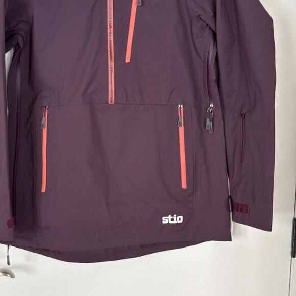 $429 Stio Environ XT Anorak Jacket Ski Women’s s Dermizax Waterproof Huckleberr - Picture 3 of 9
